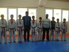 Taekwon do şampiyonasında  kıran kırana mücadele