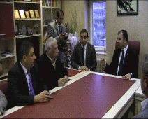 MERKEZ İLÇEDEN BAŞKAN ÇİFTÇİYE ZİYARET