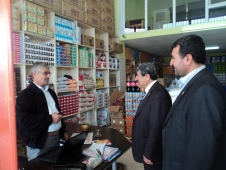 Güneş esnaf ziyaretlerini sürdürüyor