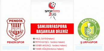 PENDİKSPOR - ŞANLIURFASPOR