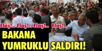 Bakan Çağlayan?a yumruklu saldırı