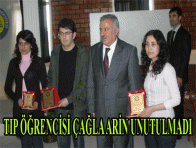 TIP ÖĞRENCİSİ ÇAĞLA ARİN UNUTULMADI